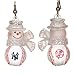 New York Yankees MLB Snowman Baseball Earrings (1)