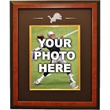 Caseworks Detroit Lions Brown Cabinet Picture Frame