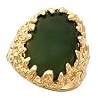 14K Yellow Gold Onyx Ring