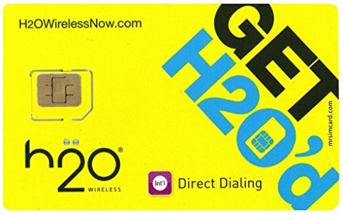 H2O Nano SIM Card for any Unlocked GSM Phone w/ $50 Airtime