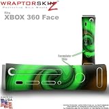 Alecias Swirl 01 Green Skin by WraptorSkinz TM fits XBOX 360 Factory Faceplates