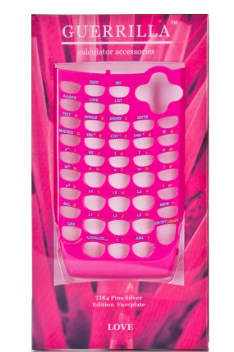 Guerrilla Love Pink Faceplate For Texas Instruments TI 84 Plus C Silver Edition Color Graphing Calculator On Sale