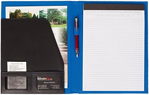 eFolio(TM) Multi Purpose Notepad Travel Portfolio (Black / Blue)