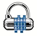 Master Lock 1534D Password Plus Combo Lock in Blue, Yellow, Orange, Red or Silver (Colors Vary), 1-Pack