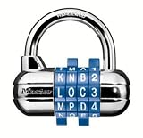 Master Lock 1534D Password Plus Combo Lock in Blue, Yellow, Orange, Red or Silver (Colors Vary), 1-Pack