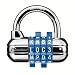 Master Lock 1534D Password Plus Combo Lock in Blue, Yellow, Orange, Red or Silver (Colors Vary), 1-Pack