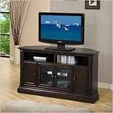 Monterey 52" Solid Wood Corner TV Stand in Dark Cherry