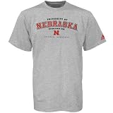 adidas Nebraska Cornhuskers Ash Ambush T-shirt