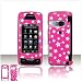 Pink with Silver Stars Case Cover for Brand LG Voyager VX10000 vX-10000