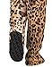 Footed Pajamas Cheetah Spots Adult Chenille