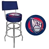 NBA Padded Swivel Bar Stool with Back