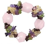 Good Luck Bracelet With Multi Gemstones And Rose Quartz