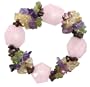 Good Luck Bracelet With Multi Gemstones And Rose Quartz