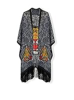 Plomo o Plata Kimono (Negro / Naranja)