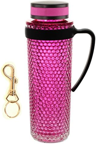 18 Oz PBA Free Tritan Insulated Water Bottle with Cooling Gel Beads and Snap Clip Keychain (Color1)