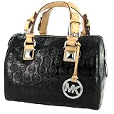 MICHAEL KORS Grayson Metallic Satchel Womens Handbag