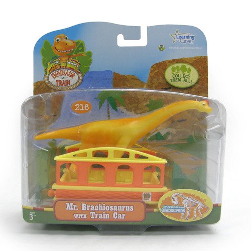 Learning Curve Dinosaur Train Collectible Dinosaur With Train Car - My Friends Are Quadrapeds: Mr Brachisaurus