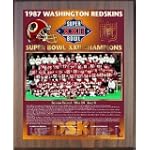 1987 Washington Redskins Super Bowl Championship Team Photo Plaque (you choose color & size)