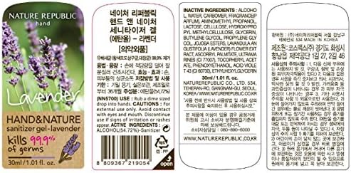 Nature Republic Hand Sanitizer 30ml (Lavender)