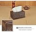 Figella Leather Facial Tissue Box Cover Napkin Holder Case Container for Home Office Living Room Desktop Table Car CFXZJH-1 …
