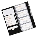 Rolodex Low Profile Business Card Book, 96 Card Capacity, Black (76659)