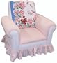 Angel Song Vintage Geranium Club Girl's Chair