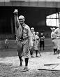Senators' Catcher Alva 'Rip' Williams Shows Form to Batterymate Walter Johnson, in 1912 - 16" x 20" - Fine-Art Gicl??e Photographic Print of an Image from the Library of Congress Collection