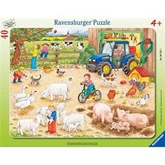 Ravensburger 06332 - Auf dem gro�en Bauernhof - 40 Teile Rahmenpuzzle
