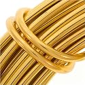 Aluminum Craft Wire Gold Color 12 Gauge 39 Feet (11.8 Meters)