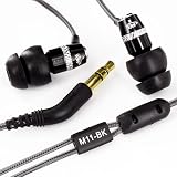 MEElectronics M11+BK Sound-Isolation In-Ear Headphones for iPod, iPhone, MP3/CD/DVD Players (Black)