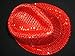 WeGlow International Light Up Sequin Fedora Hat, Red