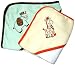 Frenchie Mini Couture Wild Animal Hooded Bath Towel Set, 2 Pack, Neutral