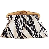 KILLYEDNA(キリーエドナ)木製口金クラッチバッグ・革紐ストラップ付(和シリーズ・縄)