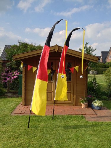 Deutschland Fahne für den Garten – 320cm hoch – Balifahne, Fahnenmast Deutschland Fahne für den Garten – 320cm hoch – Balifahne, Fahnenmast