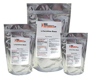 BulkSupplements Pure L-Carnitine Powder (100 grams)