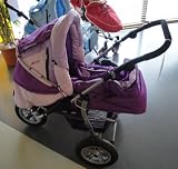 Herlag 3 Rad Jogger Verona 8461-7420 flieder Kombikinderwagen mit Softtragetasche