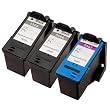 Sophia Global Remanufactured Ink Cartridge Replacement for Dell J5566 and J5567 (2 Black, 1 Color)