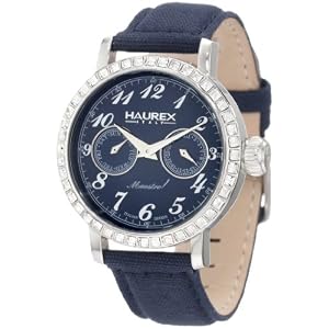 Haurex Italy Women’s 6S343DB1 Maestro R Blue Dial Crystal Watch $71.99