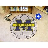 29 Round Michigan Wolverines Soccer Mat