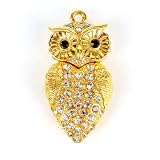 Owl Pendant USB Memory Stick Flash Drive Gold 4G