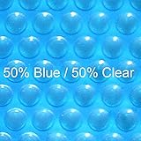 16 ft x 32 ft Rectangular Solar Cover-Blue Clear 12ML