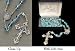 Aqua Venetian Beaded Rosary With 8MM Glass Beads 22
