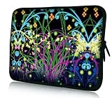13 Inch Avatar Dreamland Colorful Bright Flowers and Swirls DOUBLE Sided Print Design Laptop Slipcase Cover Netbook Carrying Case Notebook Sleeve Bag for Macbook Air Macbook Pro Acer Asus Dell HP Sony Toshiba
