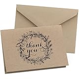 Hortense B. Hewitt 50 Count Krafty Thank You Cards