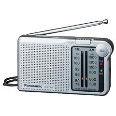 Panasonic FM/AM 2バンドラジオ シルバー RF-P150A-S