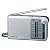 Panasonic FM/AM 2バンドラジオ シルバー RF-P150A-S