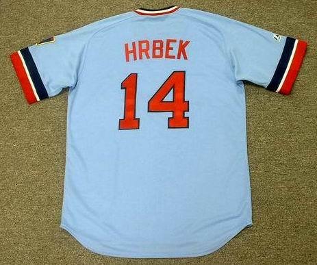 KENT HRBEK Minnesota Twins 1987 Majestic Cooperstown Throwback Baseball Jersey, 2XL