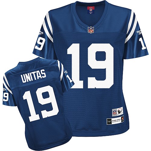 Reebok Baltimore Colts Johnny Unitas Women's Throwback Premier Jersey Large