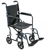 DRIVE 19 Aluminum Transport Wheelchair - Blue