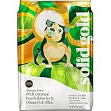 Solid Gold Holistique Blendz Holistic Dry Dog Food, Oatmeal, Pearled Barley & Ocean Fish Meal, Less Active Adult & Senior Dogs, All Sizes, 15lb Bag